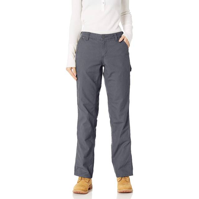 Carhartt Women's Rugged Flex Loose Fit Canvas Work Pant  Coal  24