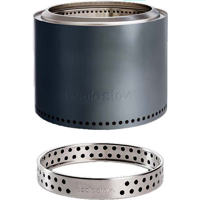 Solo Stove Bonfire 2.0 Stainless Steel Portable Smokeless Firepit & Stand, Gunmetal
