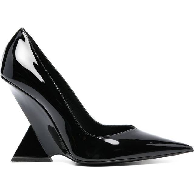 The Attico - Cheope 105mm pointed-toe pumps - women - Calf Leather/Goat Skin/Leather - 40 - Black