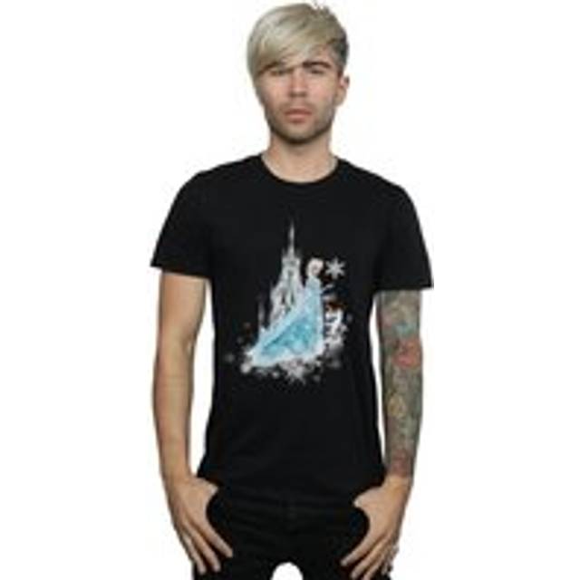 Frozen Elsa And Olaf Winter Magic T-Shirt - Black - XXL