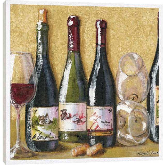 2013 Wine Tray by Malenda Trick - Gallery-Wrapped Canvas GiclÃ©e on Canvas - White Framed (66.04 cm H x 66.04 cm W)
