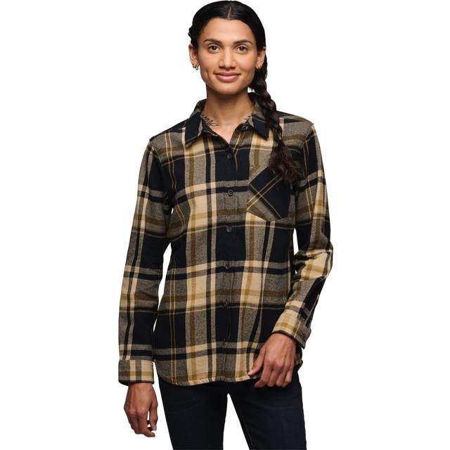 Black Diamond W Project Flannel Khaki/Black Plaid (M)