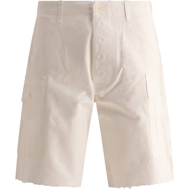 Gallery Dept. Men's "foil" Cargo Shorts in White | Size 34 | CSF5430WHFO (34)