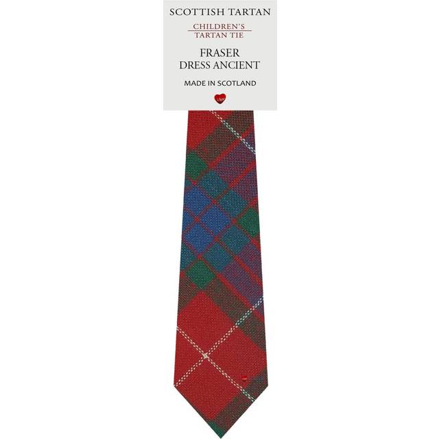Boys All Wool Tie Woven And Made in Scotland in Fraser Dress Ancient Tartan