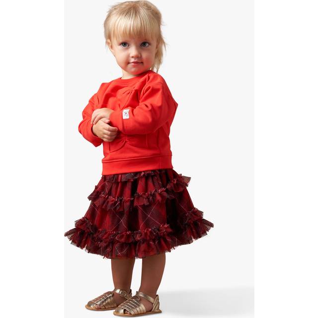 Baby Girl Red Tartan Skirt | Angel & Rocket / 3-6 mths