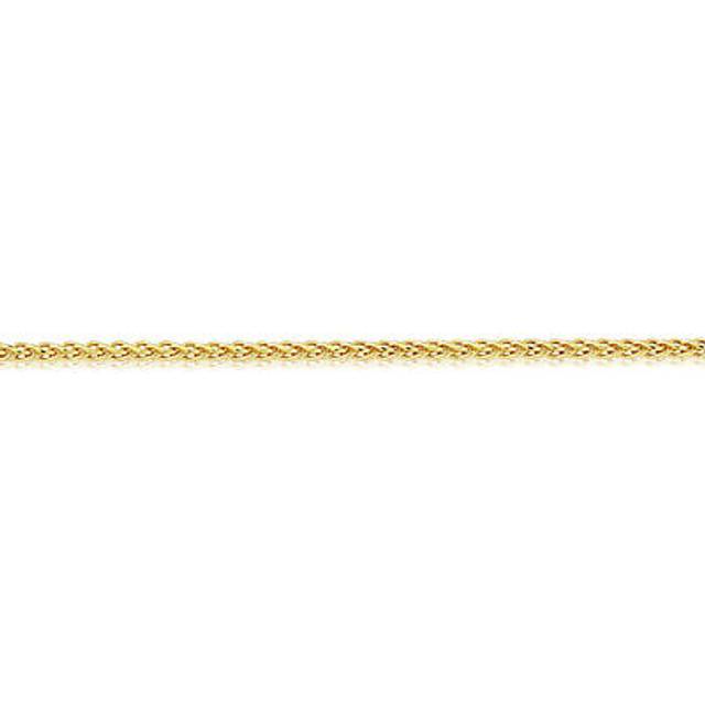 (16) Jewelco London 9ct Yellow Gold Silky Spiga Pendant Chain Necklace - 1.5mm Gauge