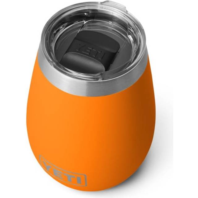 YETI Rambler 10 oz Wine Tumbler  Vacuum Insulated  Stainless Steel with MagSlider Lid  King Crab