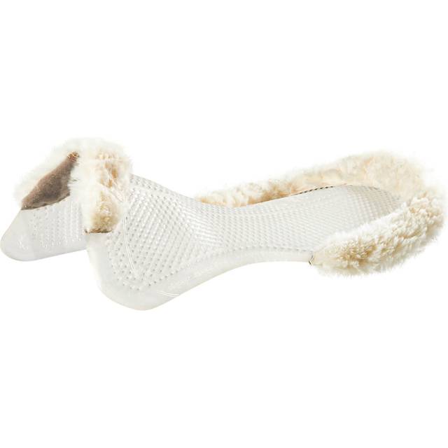 Flat cut gel saddle pad for horse Acavallo NS-S Classic-S 1/2 - Blanc