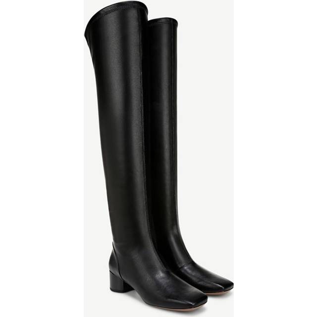 Franco Sarto Franco Novara Over The Knee Boot (Black Faux Leather) 6.5 M Round Toe