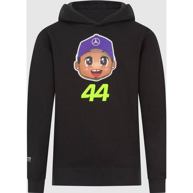 Mercedes AMG Petronas F1 Lewis Hamilton 44 Caricature Hoodie - Kids