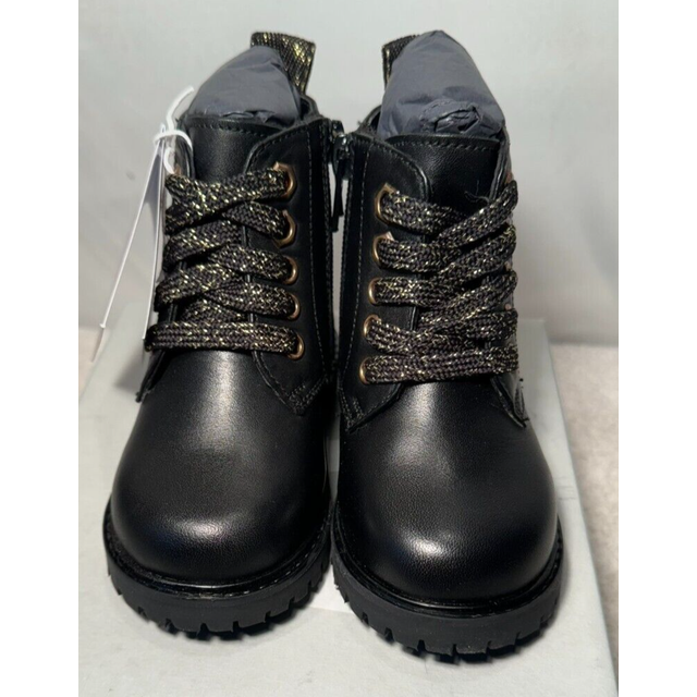 John lewis infant boys leather boots uk 5 / 21.5 coco black zip up ankle