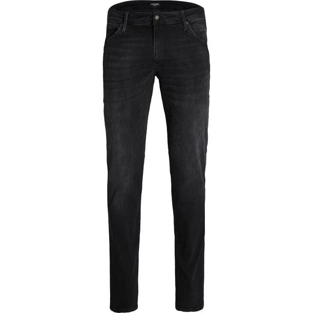 Plus Size Jjiglenn Jjfox Ge 147 Noos Pls Jeans Med  Slim Fit - Svart - 40/36