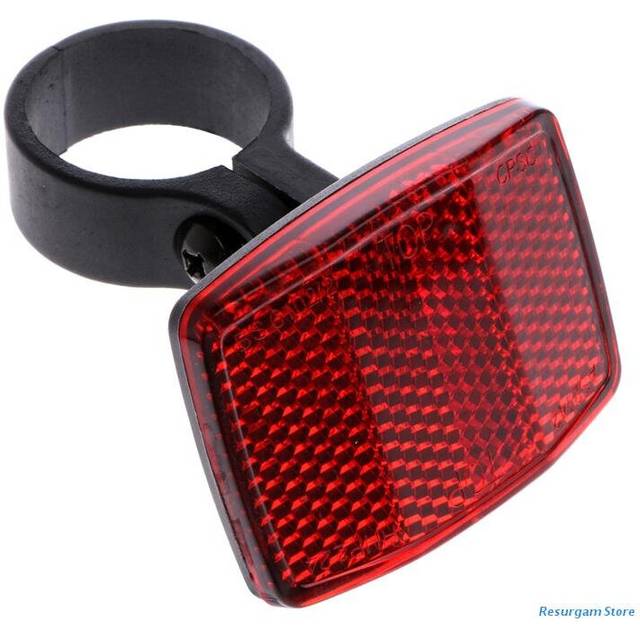 (a-Red) Bicycle Bike Handlebar Reflector Reflective Front Rear Warning Light Safety Lens Drop Shipping