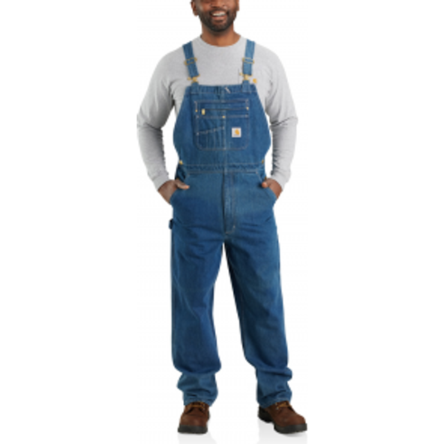 Carhartt Denim Bib, dungarees , color: Blue , size: W50/L32