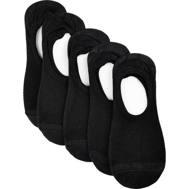 Decoy 5-pak Footies Strømper Quick Dry Black-36/38