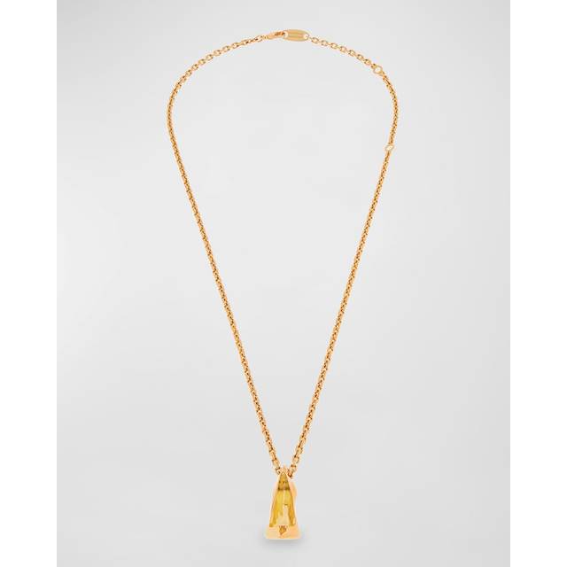 Balenciaga Keyholder Thin Honey Necklace - Gold - Women's - Brass