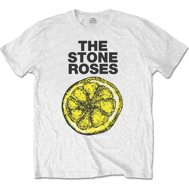 The stone roses unisex t-shirt: lemon 1989 tour (white) (xx-large)