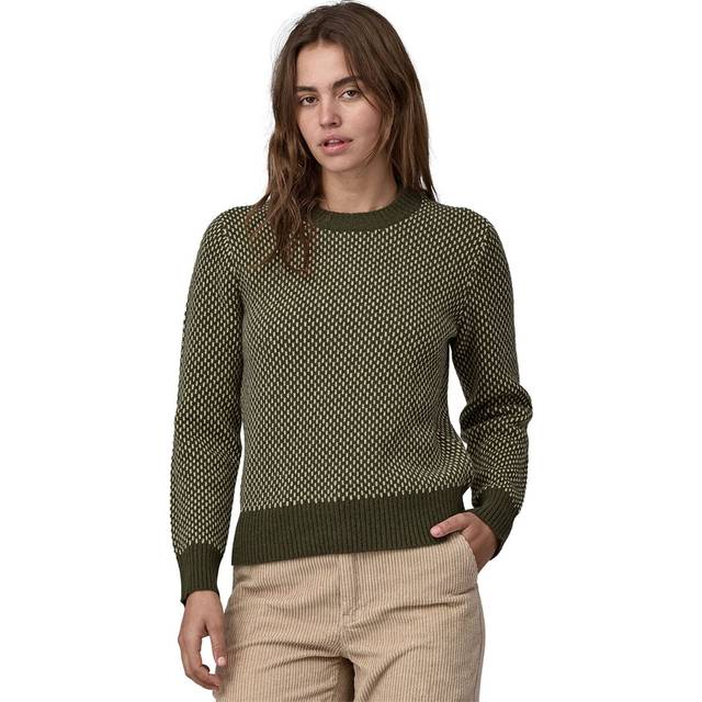 Patagonia Recycled Wool Crewneck Sweater - Ridge: Pine Needle Green - L