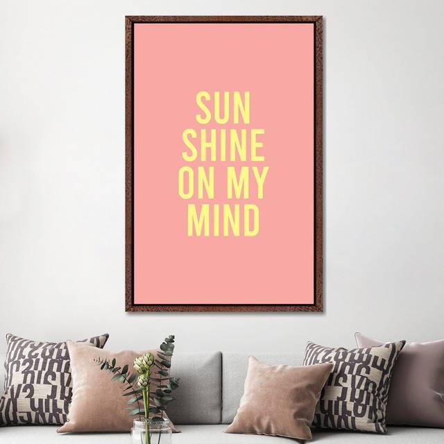 Sunshine On My Mind by Nicole Basque - Gallery-Wrapped Canvas Giclée on Canvas - Classic Wood Floater Framed (152.5 cm H x 101.5 cm W x 4.445 cm D)