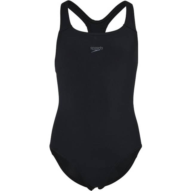 Speedo Girls Endurance+ Medalist - Black, Black, Size 4 Years - 4 YEARS