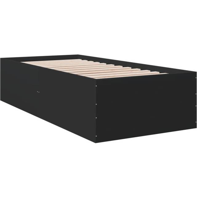 Vidaxl - Bed Frame without Mattress Black 90x190 cm Single