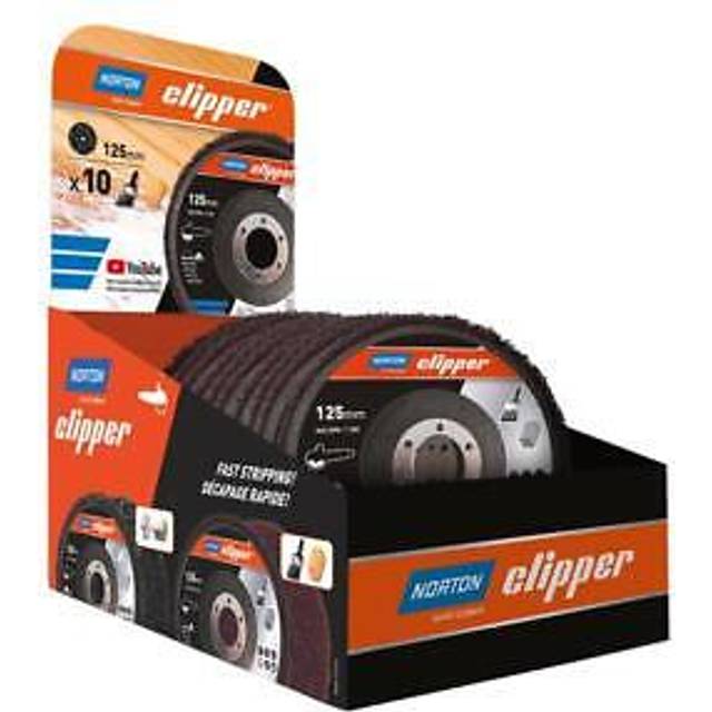 Norton - 115mm Rapid Strip Wood Counter Display of 10 - CLI749352