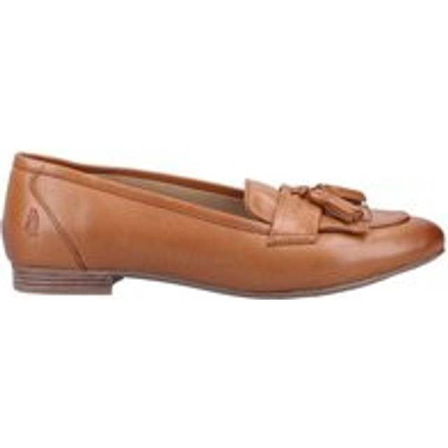 (Brown, 4 (Adults')) Hush Puppies Marissa Tassel Leather Women's Tan Loafers