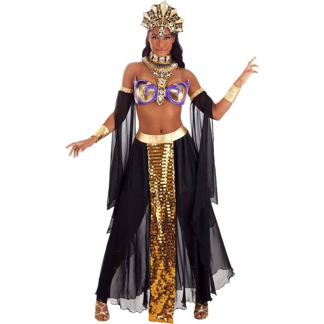 Queen of the Cursed Women's Costume | Sexy Vampire Costumes - Black&#47;Brown&#47;Purple (XS)