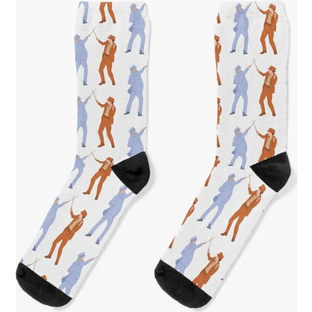 Dress Socks Dumb and Dumber Suits and Canes Novelty Fancy Crazy Pattern Crew Casual for Men Women