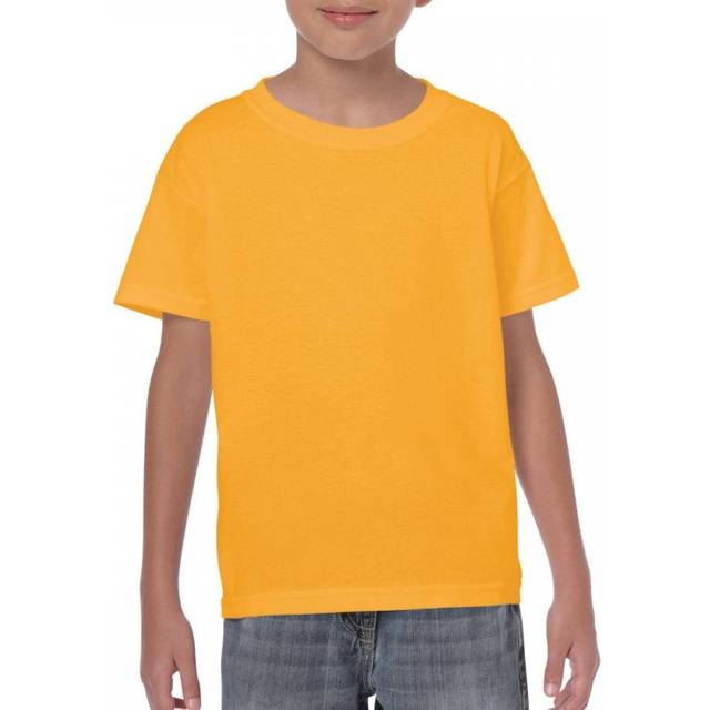 Gildan 5000B Children&apos;s Heavy Cotton T-Shirt Size: M, COLOUR: Gold