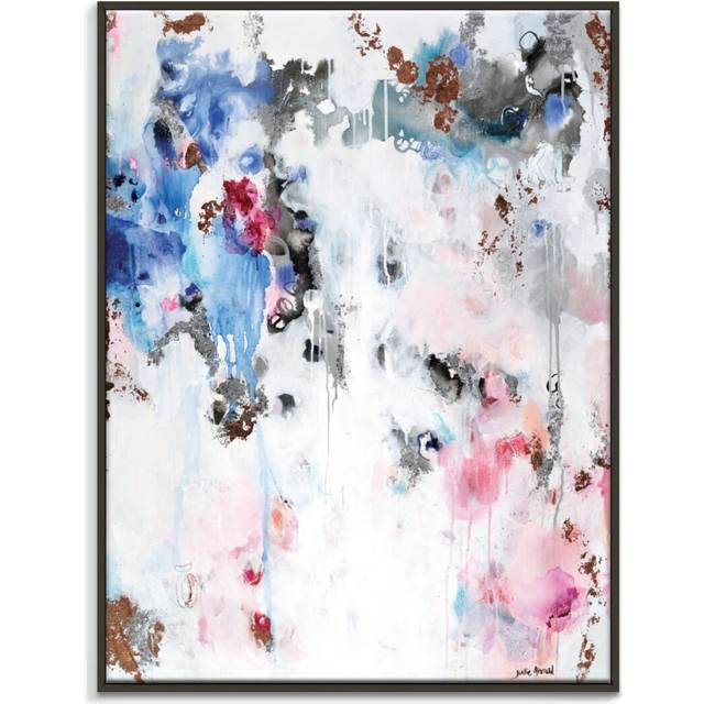 'Starlit Large' Painting on Canvas - Black Floater Framed (51cm H x 41cm W)
