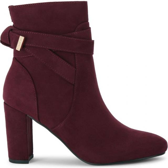 Carvela Womens Tempt Boots - Wine Fabric - Size UK 4
