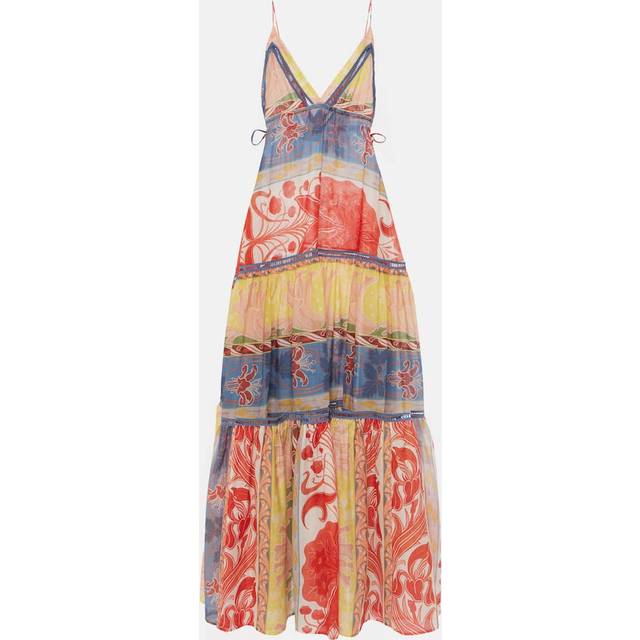 Etro Printed cotton and silk maxi dress - multicoloured (UK 16)