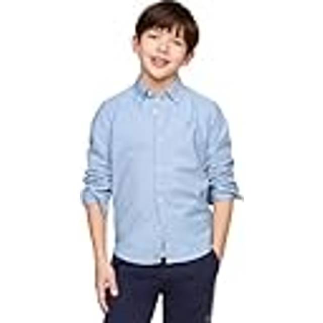 Tommy Hilfiger pojkskjorta Oxford stretch, Blå (Calm Blue), 3 år