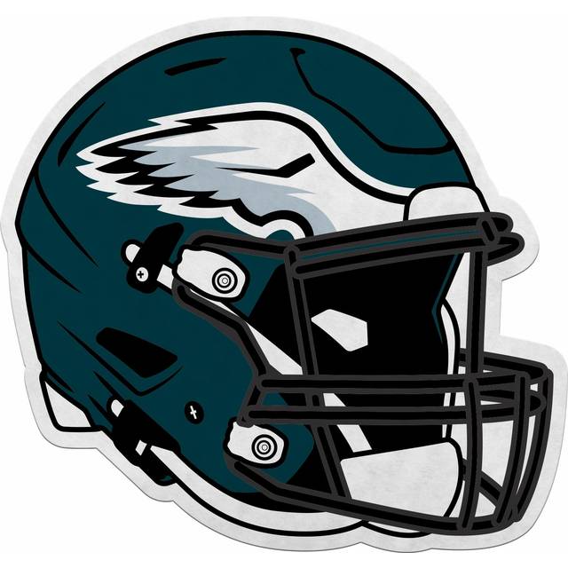 Rico Industries NFL Football Philadelphia Eagles Helmet Shape Cut Pennant - Home and Living Room D?cor - Soft Felt EZ to Hang