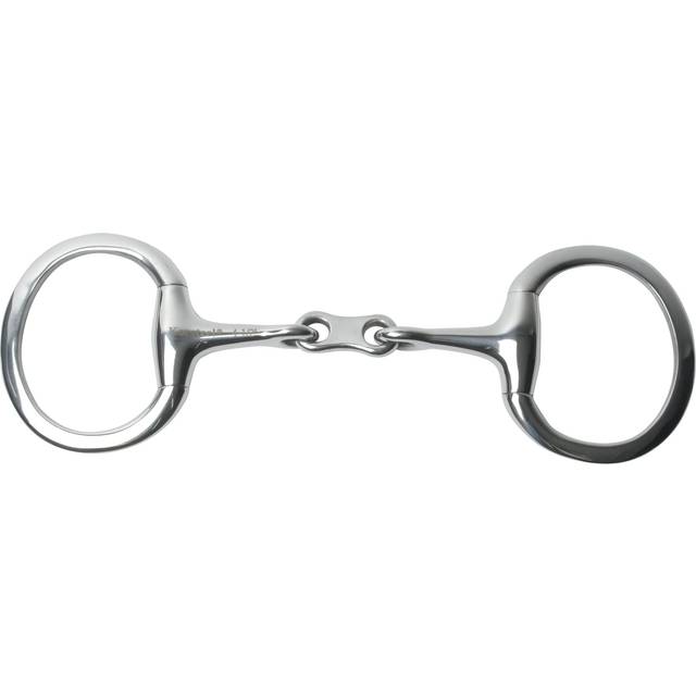 Korsteel Stainless Steel French Link Eggbutt Snaffle Bit: 4.5&quot; Si