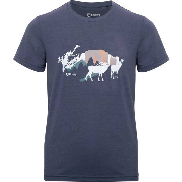 Urberg Juniors' Printed Tree Tee Blue Nights, 146/152