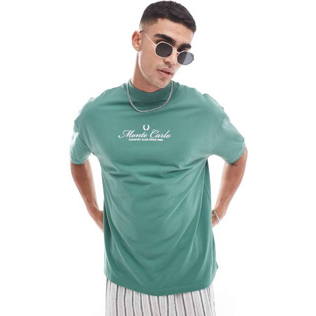 ASOS DESIGN – Vit oversized t-shirt med tryck på framsidan-Vit/a