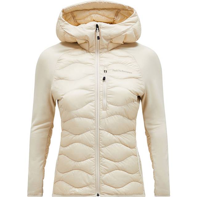 Peak Performance W Helium Down Hybrid Hood Vårjackor Sand Fog - Small