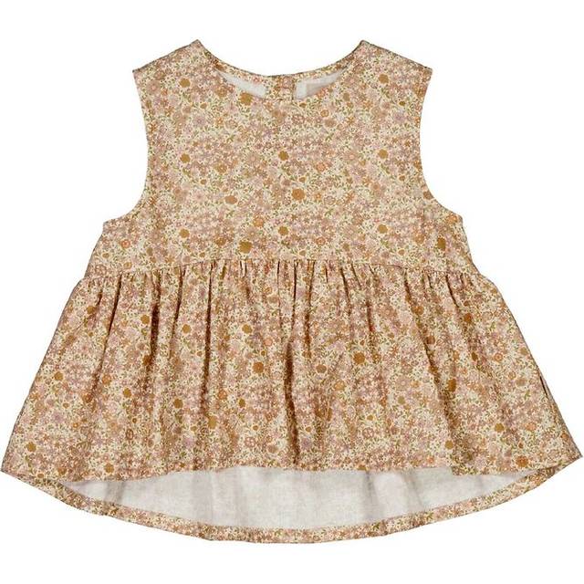 Wheat Topp - Bea - Månskensblommor - Wheat - 8 år (128) - T-shirt