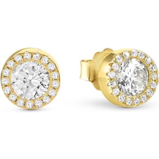 Nomination Seidivina Gold White Halo Earrings