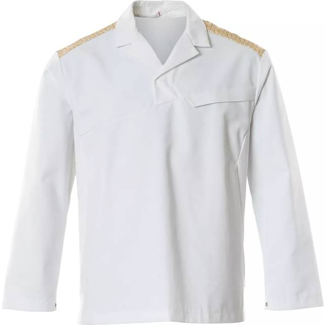Mascot Food & Care Smock, White/Curry Gold, XL