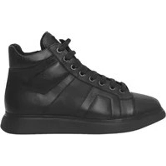 Cerruti 1881, Sneakers, female, Black, 5 UK, High Top Leather Trainers