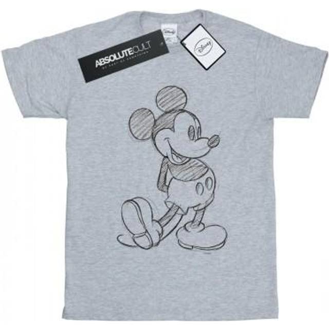 Mickey Mouse Sketch Kick T-Shirt - Grey - 7-8 Years