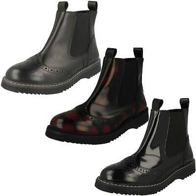 Revolution, Black leather girls zip-up Angry Angels boots