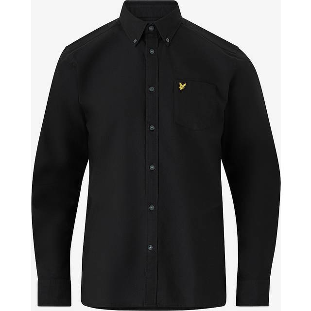 Lyle & Scott - Plain Oxford Jet Black - Shirt - black - L - 100% Cotton,Cotton