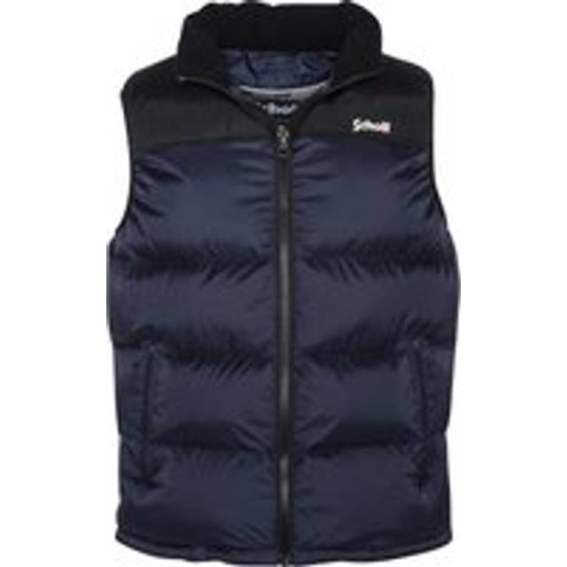 Sleeveless Puffer Jacket Schott Utah V - Bleu