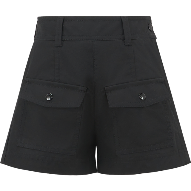Moncler Enfant Teen Girls Black Cotton Cargo Shorts - 10 year