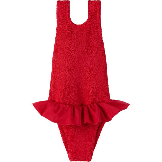 Kids Duo Denise Swim (Ages 3 to 6) - Red | One Size Swimwear | Hunza G - Red Gingham / One size