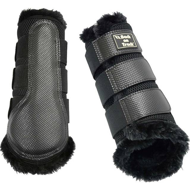 3d lined gaiters Back on Track mesh - Noir